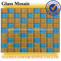 Mix color crystal glass mosaic wall tile